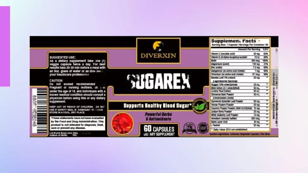 Diverxin SugaRex Supplement