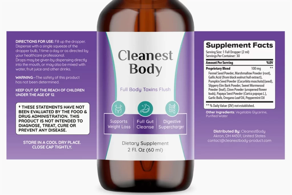 Cleanest Body Ingredients