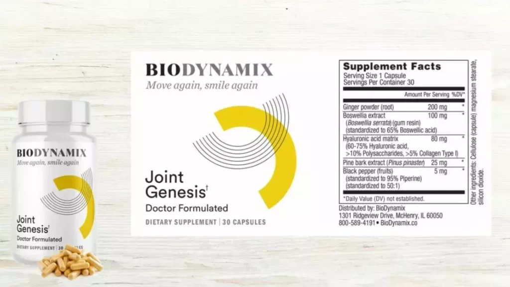 Joint Genesis Ingredients